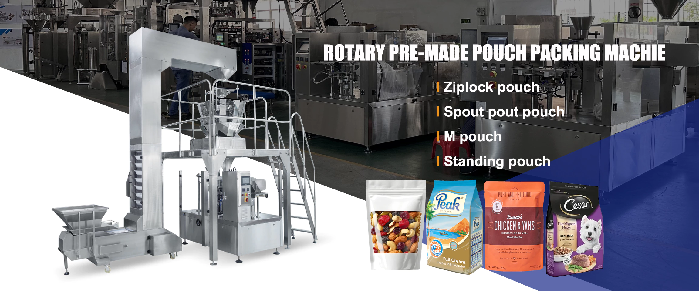 XinTu Machinery – Rotary Premade Pouch Doypack Machine